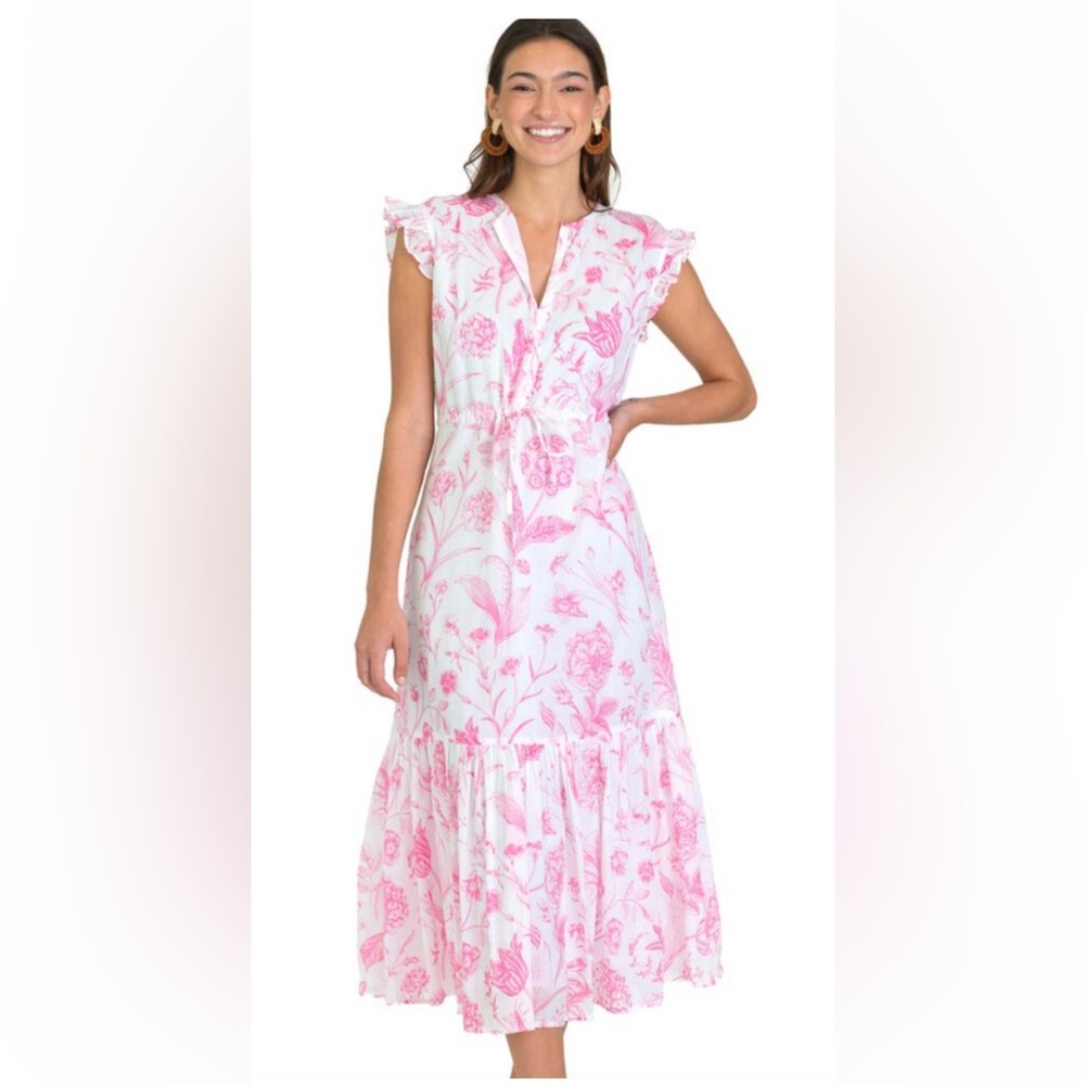Olivia James the label Delilah Dress Pink Toile Size XS
